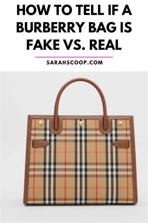 burberry women fake|how to spot a Burberry bag.